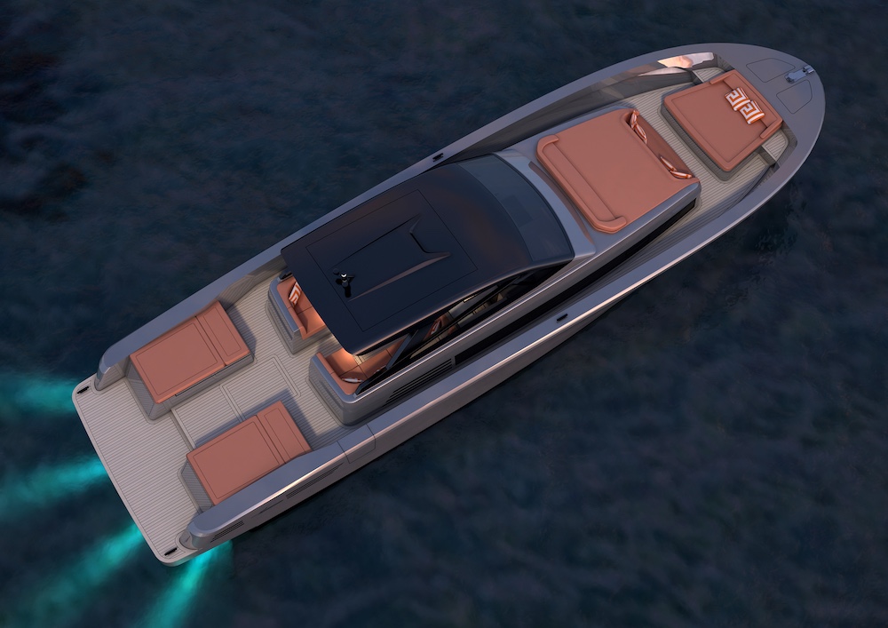 On board detail of a premium private speedboat